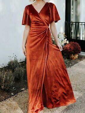 Baltic Born Meghan Velvet Wrap Dress